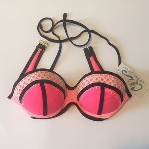 California Waves Underwire Push Up Bikini Top